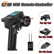CT-8B 8CH Transmitter Remote Controller 2.4Ghz Radio+F-08A Receiver for RC Model Car Boat Drone Quad