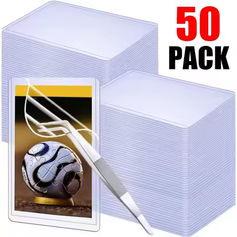1/25/50Pcs Transparent Korean Kpop Card Sleeve with Protective Film Clear Card Holder Idol Photo Gam