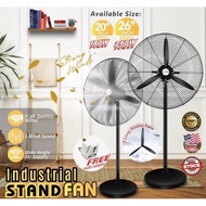 20 INCH / 26 INCH Industrial Stand Fan Powerful Strong Heavy Duty Electric Office Fan Kipas Kilang