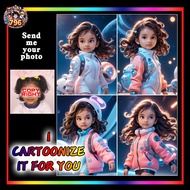 【AI Drawing】AI Drawing your Photo ~ AI Melukis Foto anda ~ Manga ~ 3D ~ Dgital download