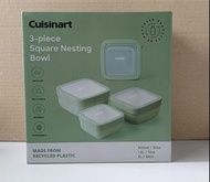 Cuisinart 一套3件 方型環保食物盒 3-piece Square Nesting Bowl