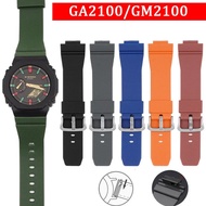 TPU Resin Watch Band for G-Shock GA-2100 GM-2100 Quick Release Oak Rubber Men Sports Diving Watch Br