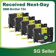 Compatible Brother TZe Tape Label 9mm TZe221 for P-Touch PT-H107 PT-H100 PT-H110 D200 Label Printer
