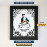 Doodle Art Gift Graduation Gift Birthday Graduation Gift Unique Gift 8R Frame (20 x 25 cm)