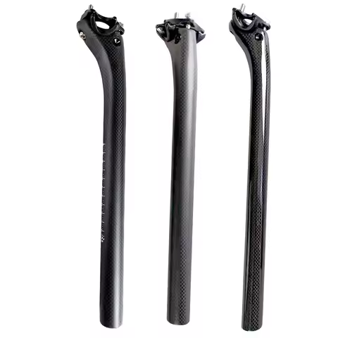 T800 bike parts carbon fiber bicycle seatpost MTB road bike seat rod 190g seat post 3k matte 27.2/30