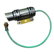 Lazarashop Motorcycle Oil Cooler Tank with 58cm Hose for Y15ZR LC135 EX5 FZ150 Silver