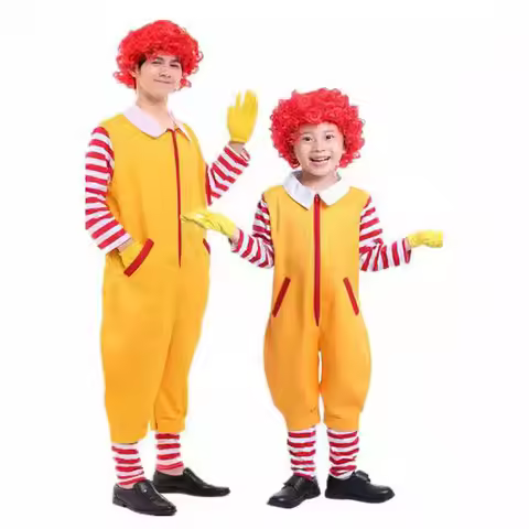 Suit McDonald's Uncle Cos Costume Masquerade Cosplay Clown Character Welcome Costume