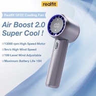 MALAYSIA..... Realfit GF02 Handheld Fan 199 Level Strong Wind Portable Bladeless Fan Rechargeable Wi