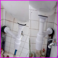 △ ✷ PVC P-Trap Set For Lavatory Plastic P-Trap For Kitchen Sink