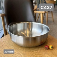 Chockmen large size bowl and pan C437-0.5cm / C438- 32cm cooks all types of super thick stoves
