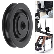 Snnozy 10Pcs Universal Pulley Wheel Fitness Hoisting Equipment Accessories Nylon Bearing Core (75mm)