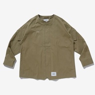 RYIH WTAPS Collarless long-sleeve shirt for men in Japanese style Cityboy 25AW