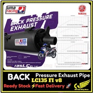 UMA RACING YAMAHA LC135 FI V8 32MM BACK TRU PRESSURE EXHAUST PIPE EX EKZOS PIPE S Spec LCV8 LCFI 135