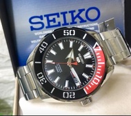 日本SEIKO精工手錶SPORTS 5號(SRPC57K1) 夜光 手動+自動上鍊機械錶 不銹鋼錶帶男生女生腕錶 45mm
