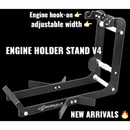 LC135/Y15ZR/RS150 Universal Motorcycle Engine Stand Engine Hanger With Hook UP V4 - UP TO 250CC ENGINE Cardinals Racing