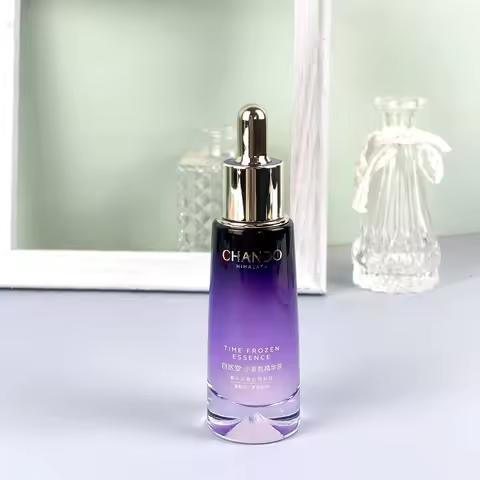 CHANDO Repairing Anti-Ageing Serum Little Purple Bottle Essence Brightens Moisturising Hydrating Ski