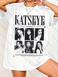 Kpop Tee Shirt Oversized Y2k Gabriela Katseye Beautiful Chaos Tracklist Katseye World Tour T-shirt W