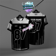 Arianna 【Free Custom Name & Number】 2025 NFL Edition Jersey Jersey Tshirt Men Sleeve 5