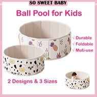 Ball Pool for Kids Foldable Indoor Outdoor Children Baby Ocean Ball Pit Pool Playpen Fence Playtent