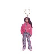 KIPLING พวงกุญแจรุ่น BARBIE KEYHANGER สี Lively Pink Barbie X Kipling