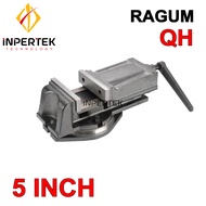 Ragum 5" QH 125 mm Catok 5 Inch Vise Bench Penjepit Meja Mesin Tanggem Putar Derajat