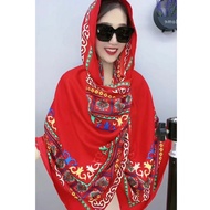 New Style Travel Sunscreen Influencer Fashion Tea Card Salt Lake Shawl Ethnic Style Shawl Ethnic Sty