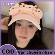 HFTOY Mùa Hè Sanrio Hello Kitty Mũ Mặt Trời Dễ Thương Mũ Bóng Chày Che Nắng Lớn Mũ Bóng Chày Cho Phụ