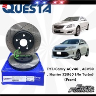 QUESTA BRAKE DISC ROTOR (SPORT) TOYOTA CAMRY ACV40, ACV50, HARRIER ZSU60 (NO TUBRO)  [FRONT] (2PCS/S