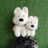 ** Cute West Highland Dog Golf Club Cover No. 1 Wooden Cap Cover Small Wooden Iron Iron Golf Head Pr