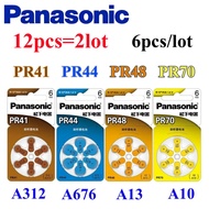 12Pcs Panasonic Original Battery PR70 A10 P10 S10A PR48 A13 PR44 A675 PR41 A312 PR48 A13 PR70 PR536 
