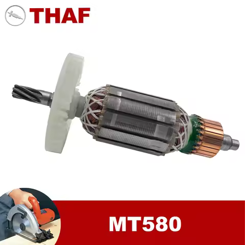 AC 220V 240V MT580 Armature Rotor For Maktec Circular Saw Spare Parts Power Saw MT 580