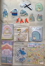 🥳 玉桂狗 玉貴狗 大耳狗 肉桂狗 貼紙 玻璃貼 Cinnamoroll sticker sumikkogurashi tokage sticker 角落生物 恐龍 蜥蝪 貼紙 玻璃貼 便利貼 留言便