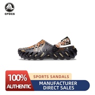 100% AUTHENTIC 【Crocs Echo Clog " Black "】SPORTS SANDALS 208232 - 001 MANUFACTURER DIRECT SALES
