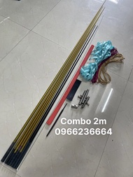 Combo khung cacbon 2m về tự làm tặng kèm phụ kiện như hình