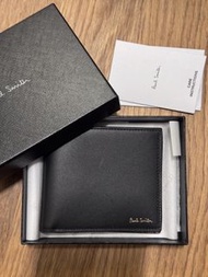 (禮物平放) 全新正版Paul Smith Classic Black Leather wallet 男士錢包