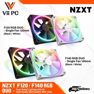 NZXT F120 / F140 RGB DUO CASE FANS BLACK OR WHITE