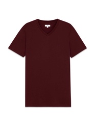 AIIZ (เอ ทู แซด) - เสื้อยืดสีพื้นคอวี ปักโลโก้ AIIZ ผ้าคอตตอนโพลีเอสเตอร์ Men's AIIZ Logo T-Shirts Cotton Polyester