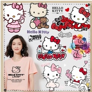UV92 Hello Kitty Cute Print Hot Stamping Sticker Hot Stamping Sticker Heat Transfer Cloth Sticker Cu