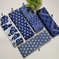 KATUN Blue Batik Fabric BCA Blue Batik Blue Batik Fabric Blue Batik Fabric Sogan Cap Batik Fabric Fine Batik Fabric Premium Cotton Batik Material