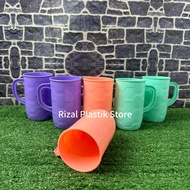 (12 PCS) JACOB STAR JUMBO CUPS, HANDLE CUPS, PLASTIC CUPS, PLASTIC CUPS, DRINKING CUPS, COLORED CUPS