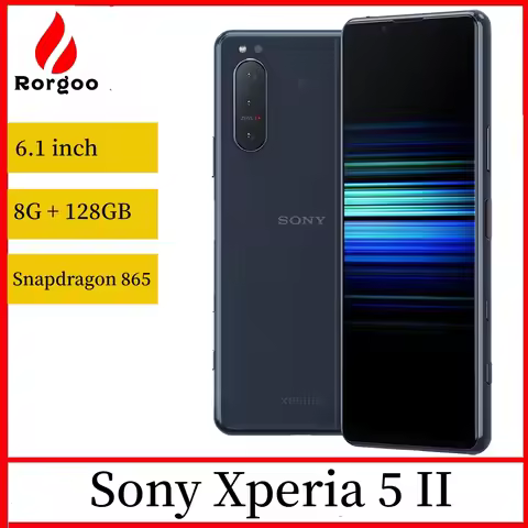 Sony Xperia 5 II 5ii Original Unlocked 6.1'' 8GB 128GB 256GB ROM NFC 12MP*3 Snapdragon 865 Octa Core