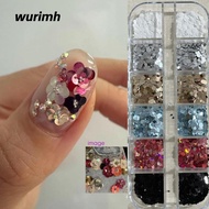 WURIMH924YYI Polka Dot Glitter Nail Art Decorations, DIY Minimalist Glitter Nail Accessories, Y2K 12