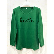Loverfashion trendy spandex t-shirt / writing / trendy / bestie / dtf / bestie long sleeve