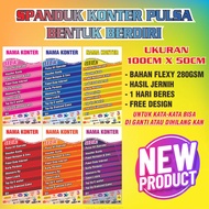 SPANDUK / BANNER KONTER PULSA UKURAN 100X50CM