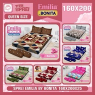 EMILIA BONITA BED SHEET SIZE 160x200 CM BEDSHEET PILLOW CASE