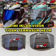 Zeus 822 Iridium Visor Helmet Glass ZEUS ZS-822 Flat Visor Glass Zeus ZS822B