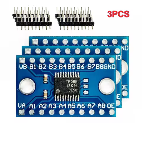 3pcs TXS0108E Module 8 Channel Logic Level Converter Bi-Directional High Speed Full Duplex Shifter 3