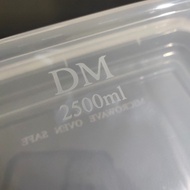 promo termurah thinwall dm 2500 ml squere - 2500ml sq - food container