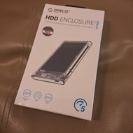 Orico 鋁合金散熱 USB Type-C 2.5" SATA HDD SSD Enclosure 外置硬碟盒