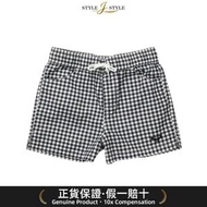 (日本平行進口)ROXY儿童MINI PICNIC格仔图案板鞋短裤25SPTBS251104BLK短裤
